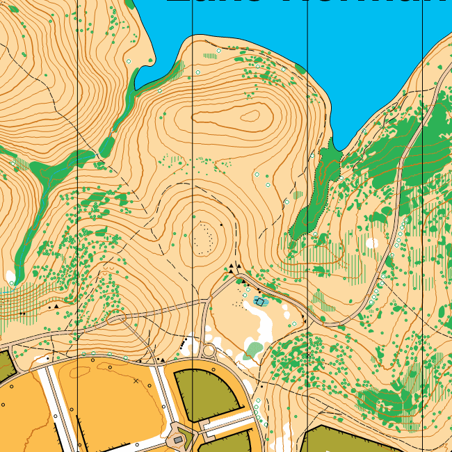 Scale 1:5000, Contours: 2.5m